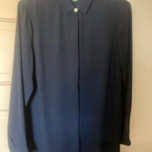 J Jill NWT Dark Navy Blouse, Medium Petite